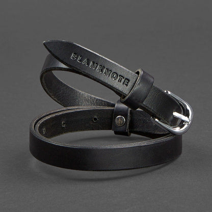 Handmade High Quality  Narrow Leather Belt