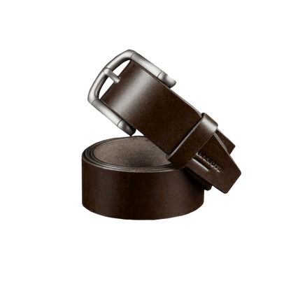 Handmade  Brown Leather Men's Belt for Jeans High Quality