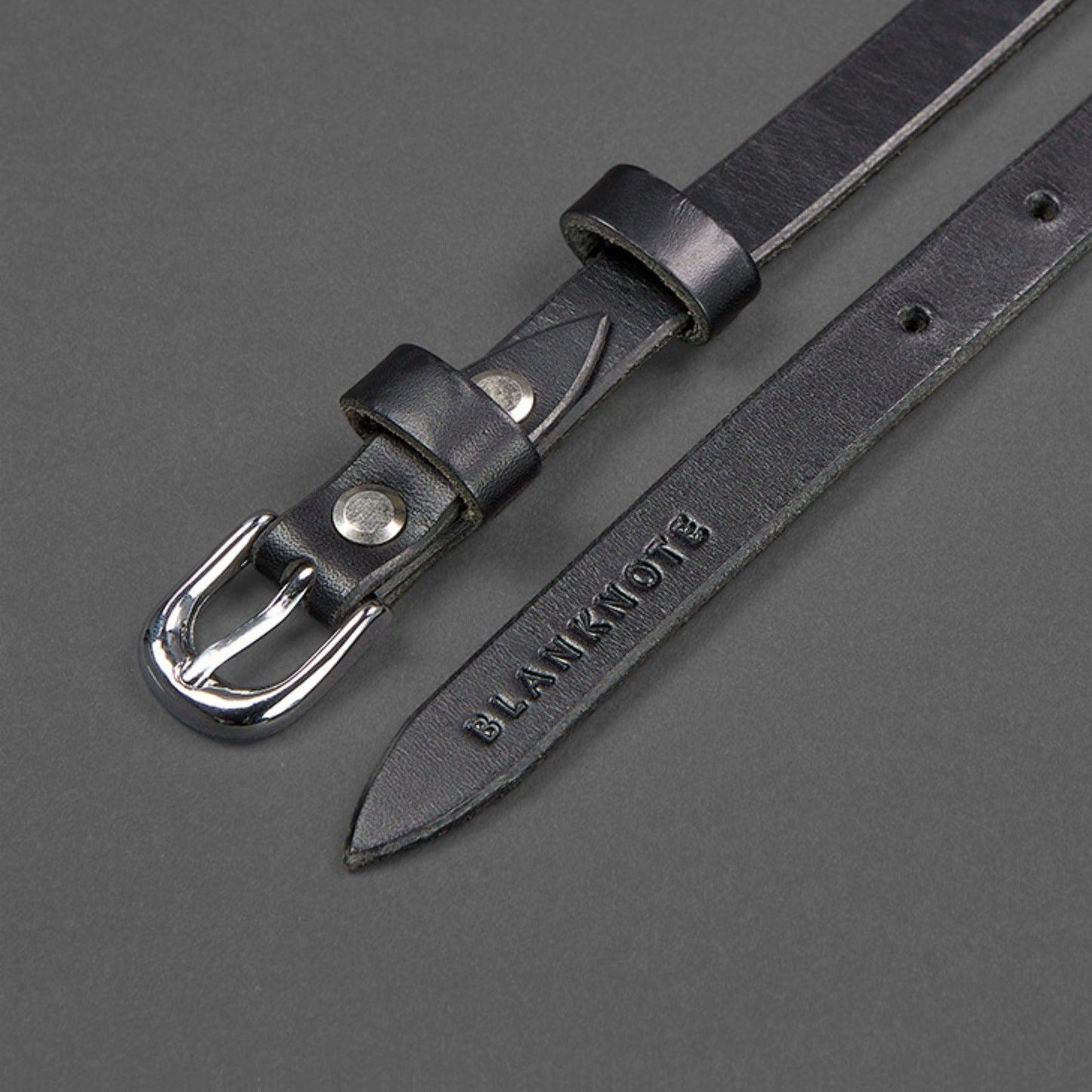 Handmade High Quality  Narrow Leather Belt