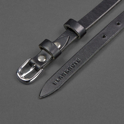 Handmade High Quality  Narrow Leather Belt