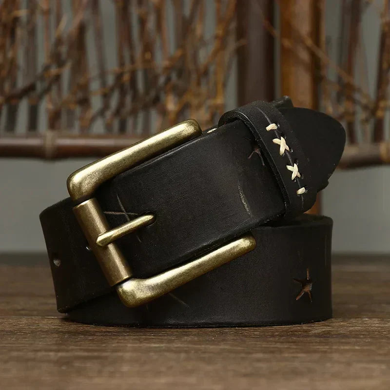 EVEREST FULL-GRAIN LEATHER BELT