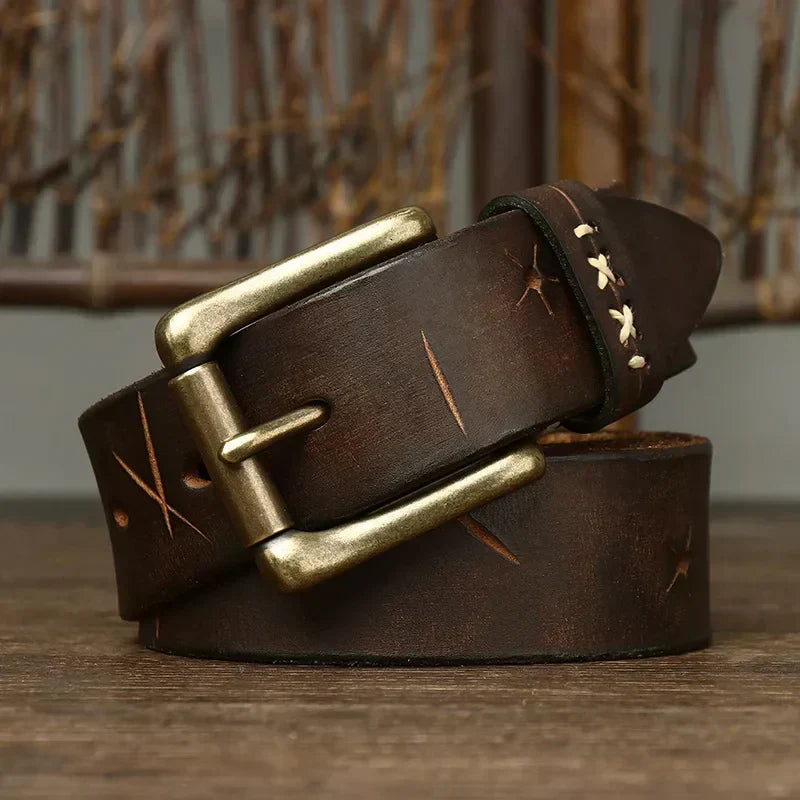 EVEREST FULL-GRAIN LEATHER BELT