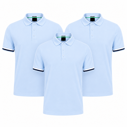 3er-Pack klassische Poloshirts