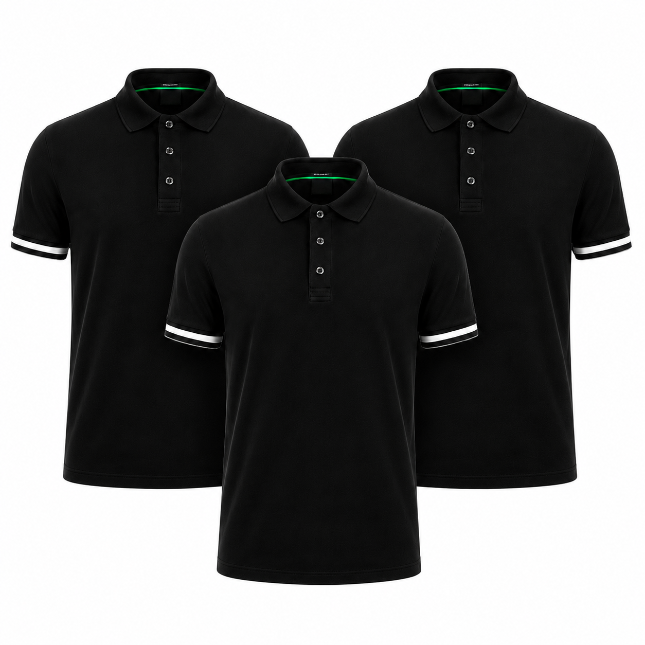 3er-Pack klassische Poloshirts