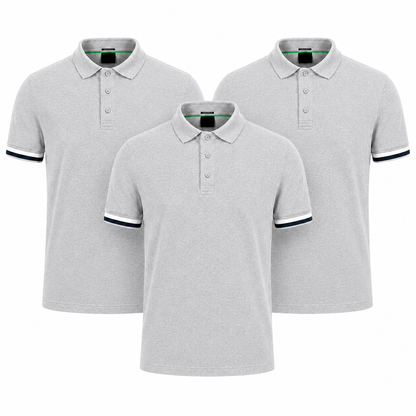 3er-Pack klassische Poloshirts