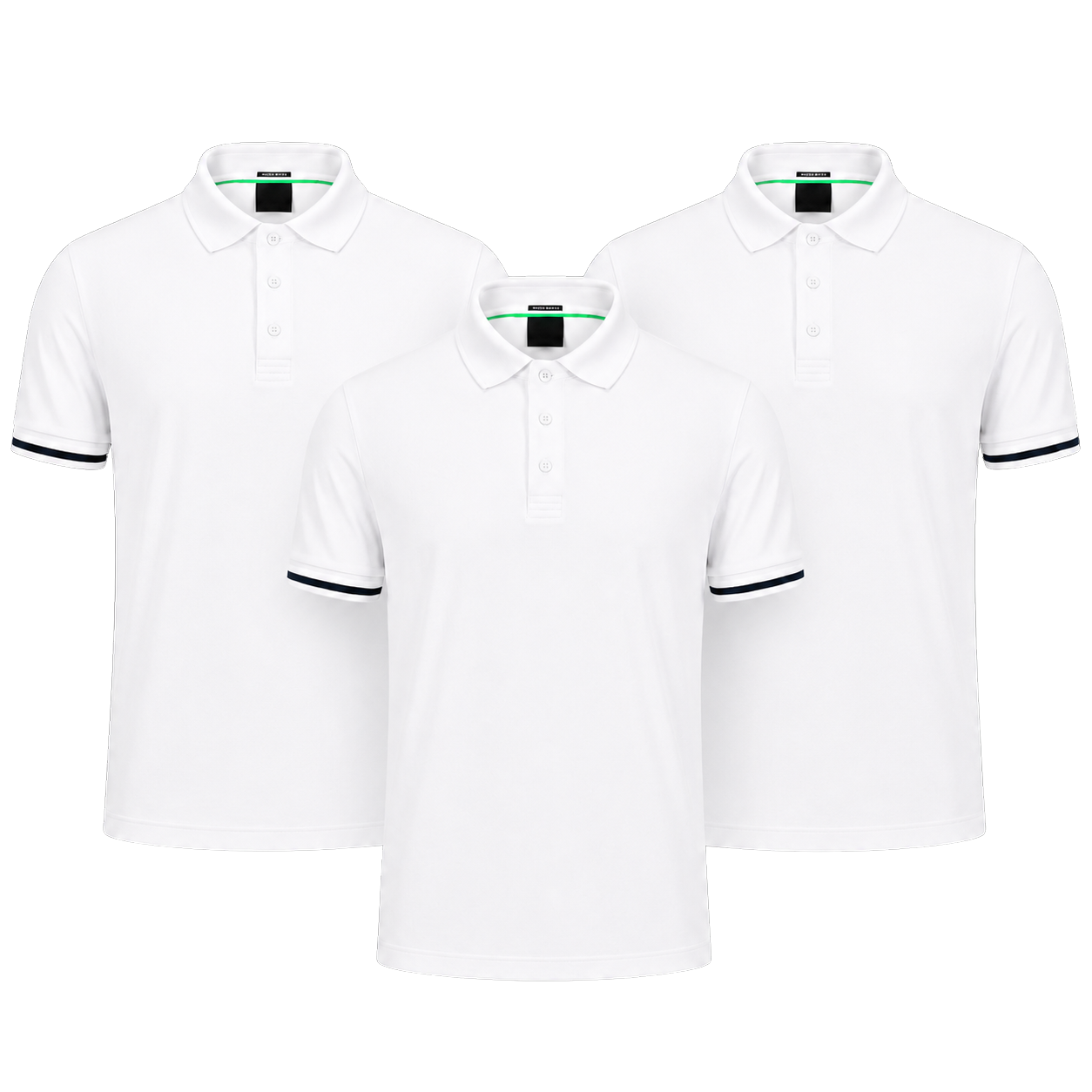 3er-Pack klassische Poloshirts