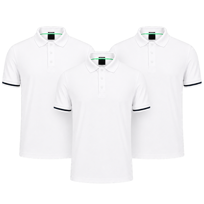 3er-Pack klassische Poloshirts