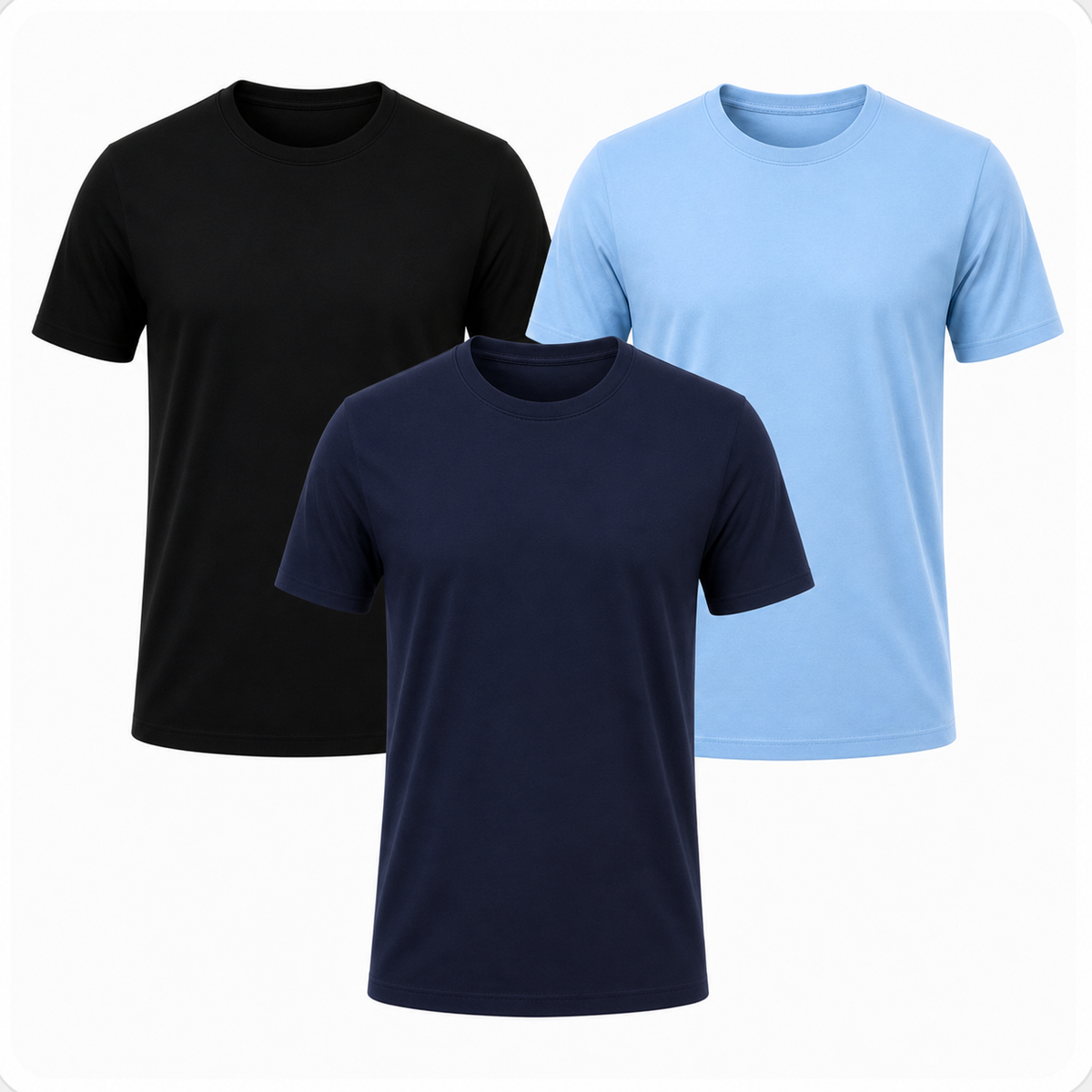Pack-3 Camisetas Classicas Essenciais