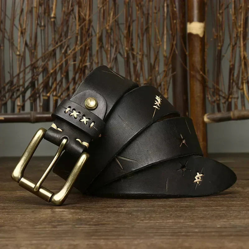 EVEREST FULL-GRAIN LEATHER BELT