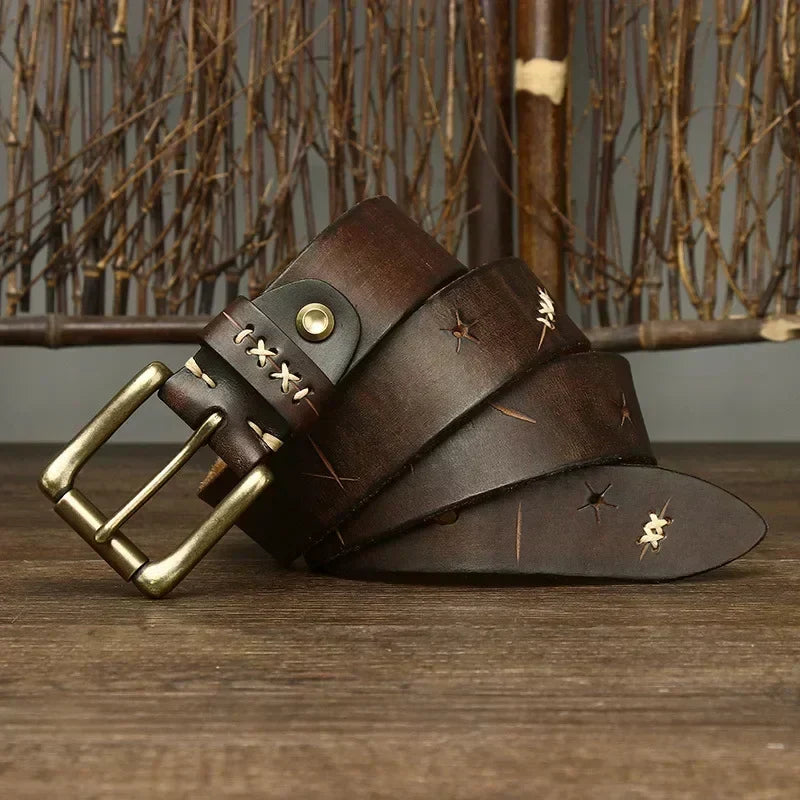 EVEREST FULL-GRAIN LEATHER BELT