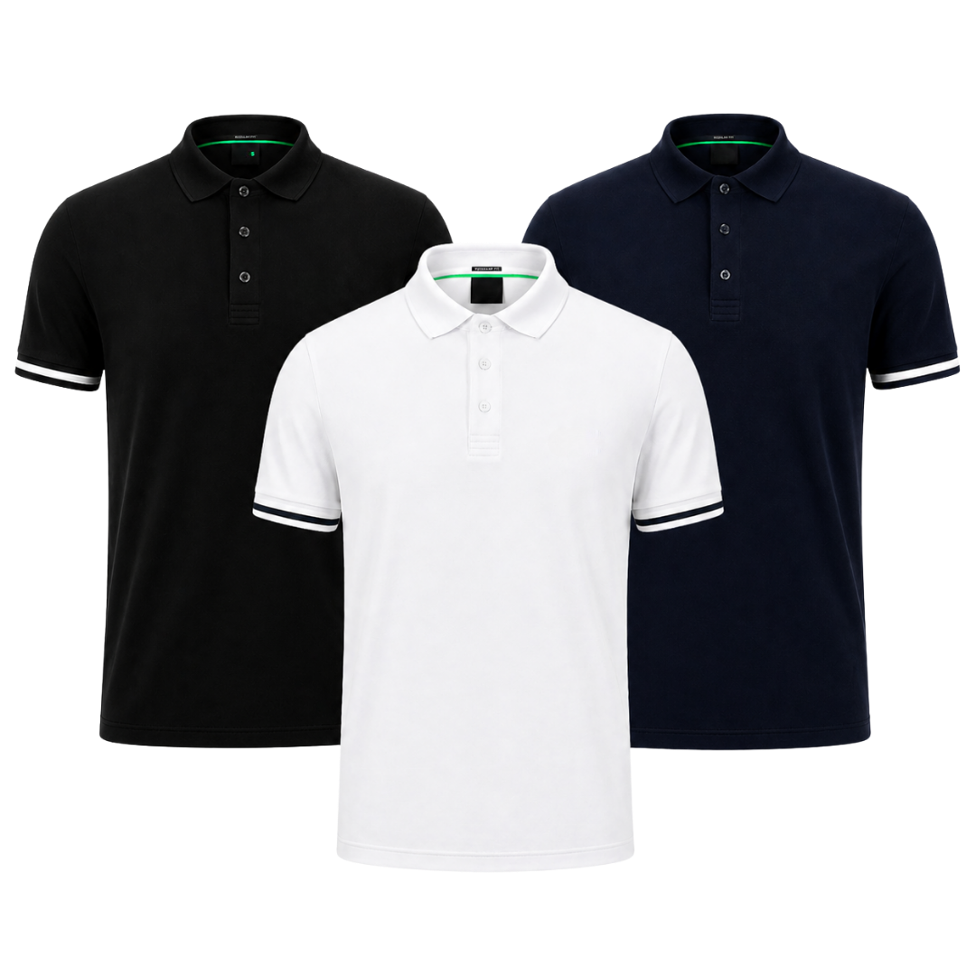The Premium Polo Set — Pack of 3