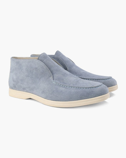 Old Money High Suede Loafers - Sanvelier