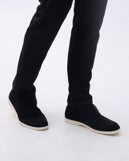 Old Money High Suede Loafers - Sanvelier