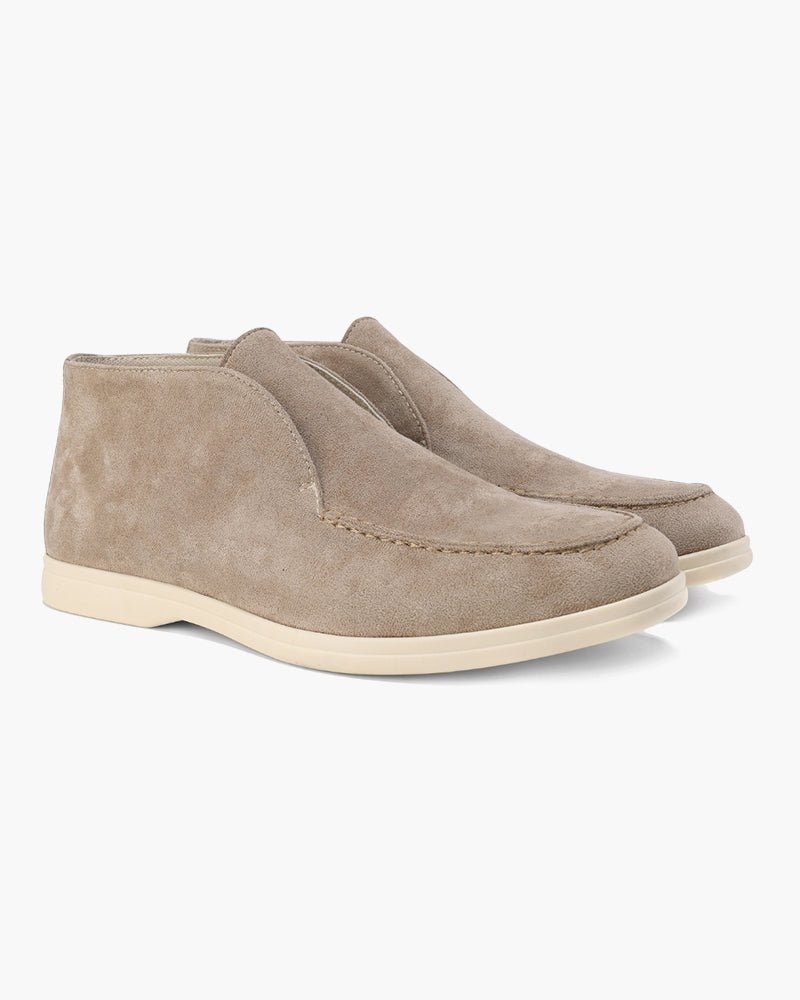 Old Money High Suede Loafers - Sanvelier