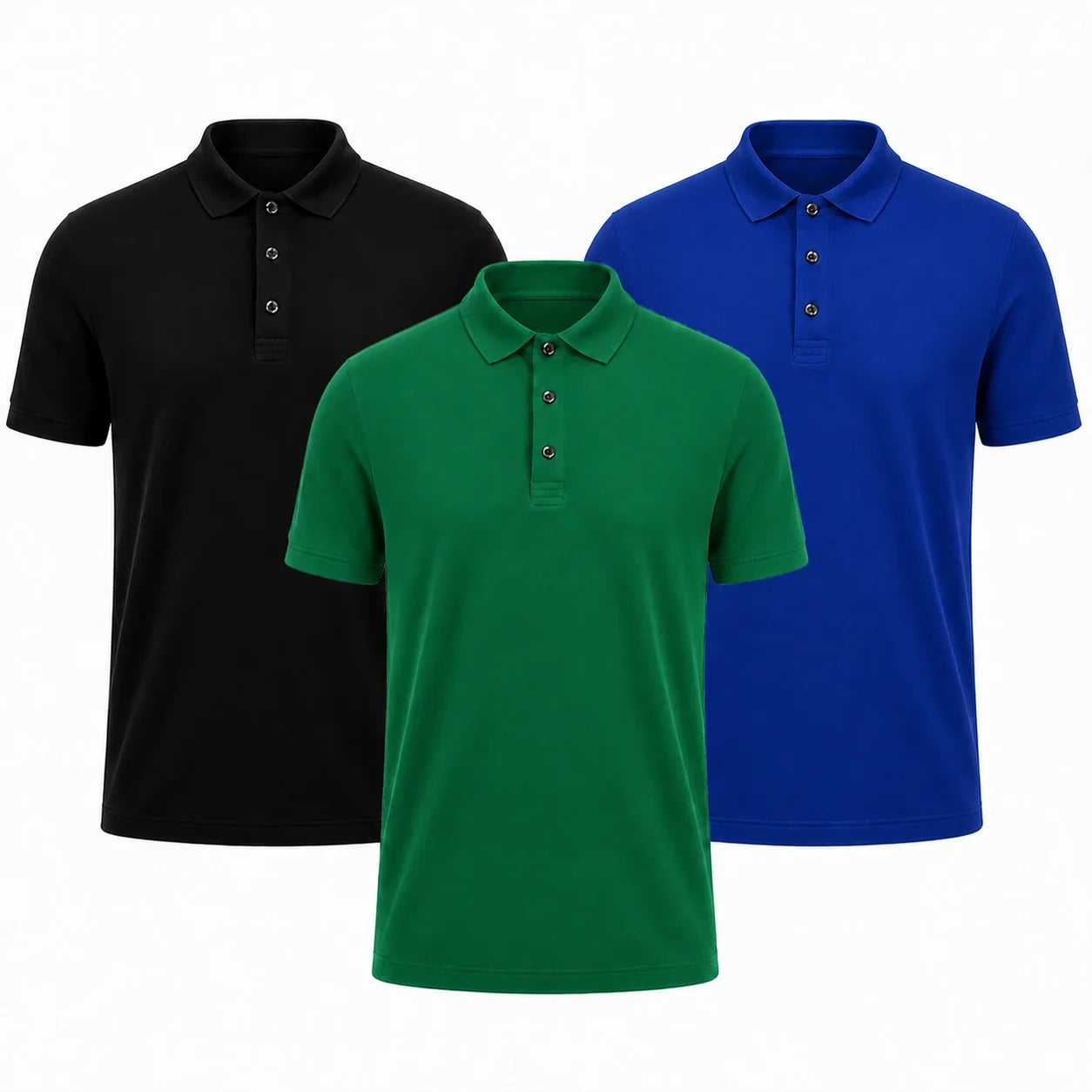 The Premium Polo Set — Pack of 3