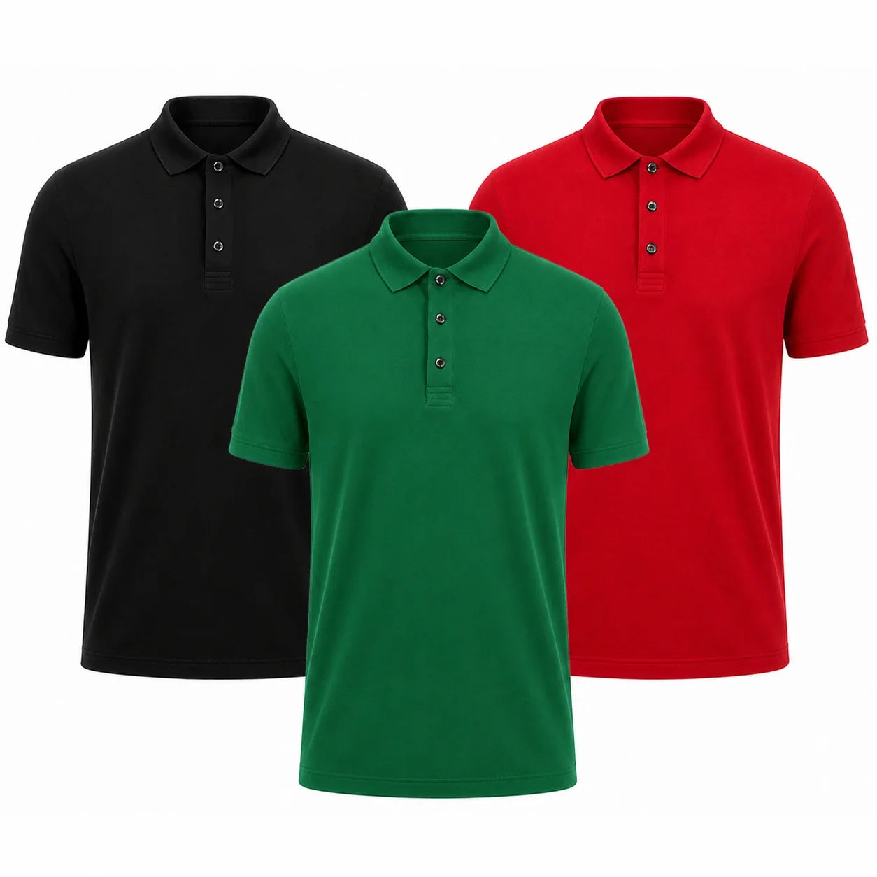 The Premium Polo Set — Pack of 3