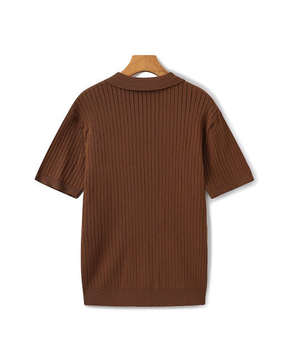 Premium Ribbed Polo - Sanvelier