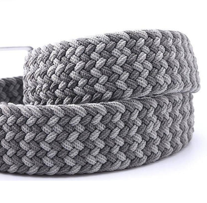 Vintage Elastic Braided Belt For Men, Zviadi Model