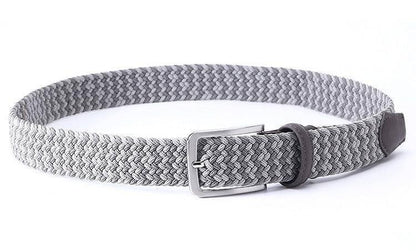 Vintage Elastic Braided Belt For Men, Zviadi Model